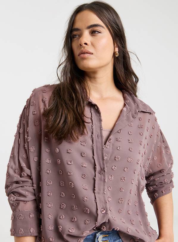 SIMPLY BE Oversized Dobby Blouse 32